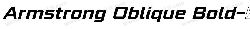 Armstrong Oblique Bold字体转换